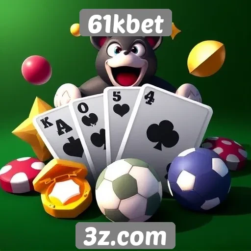 Variedade de jogos disponíveis na plataforma 61kbet